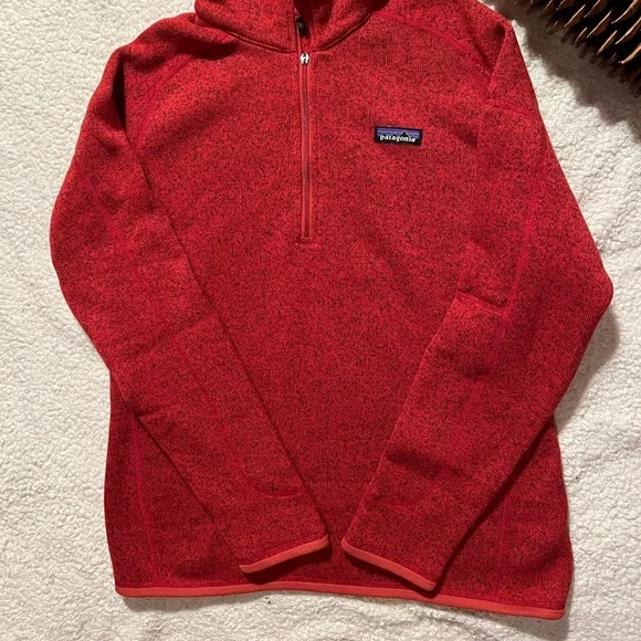 Patagonia 1/4 zip Better Sweater in Red - Picture 3 of 12